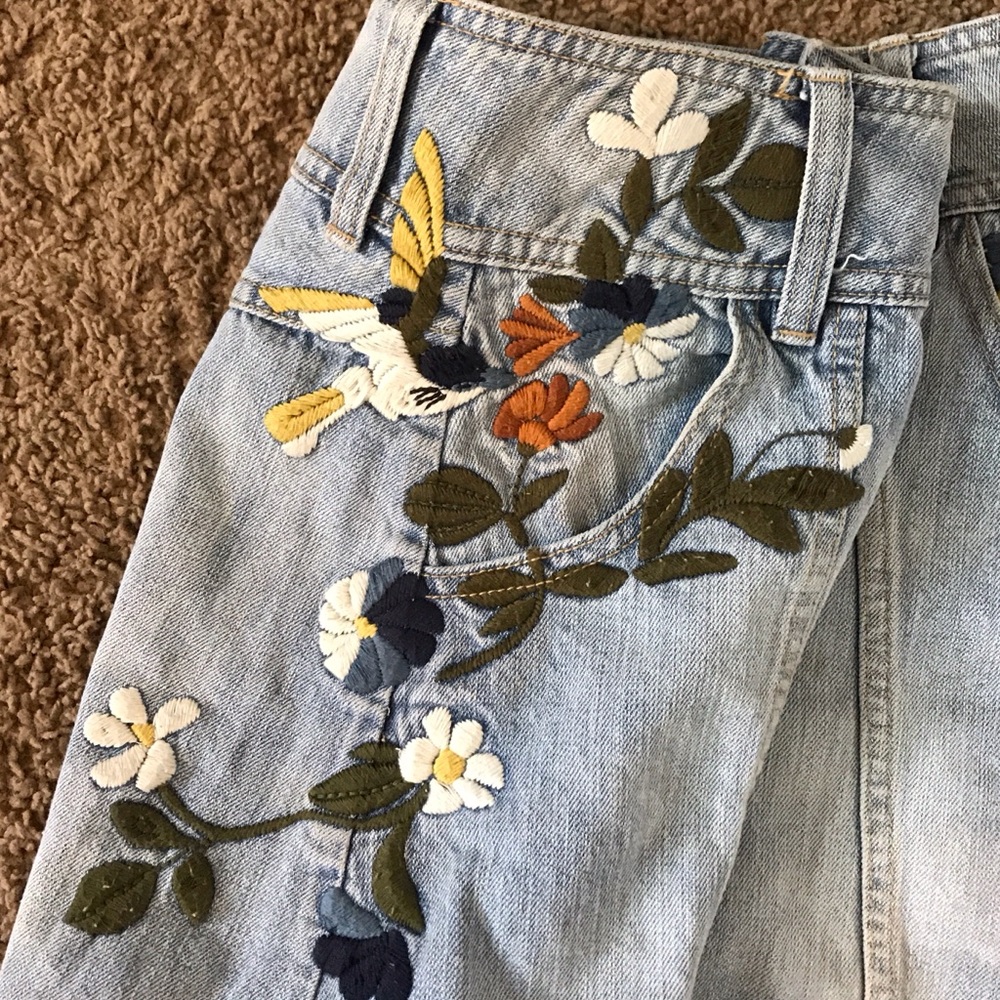 Free people embroidered skirt - Picture 3 of 4